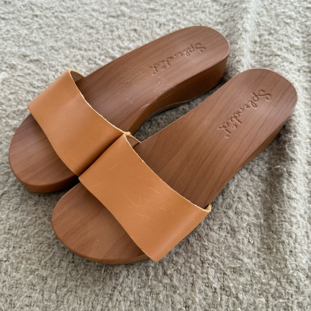 Splendid clog sandals cognac size 6